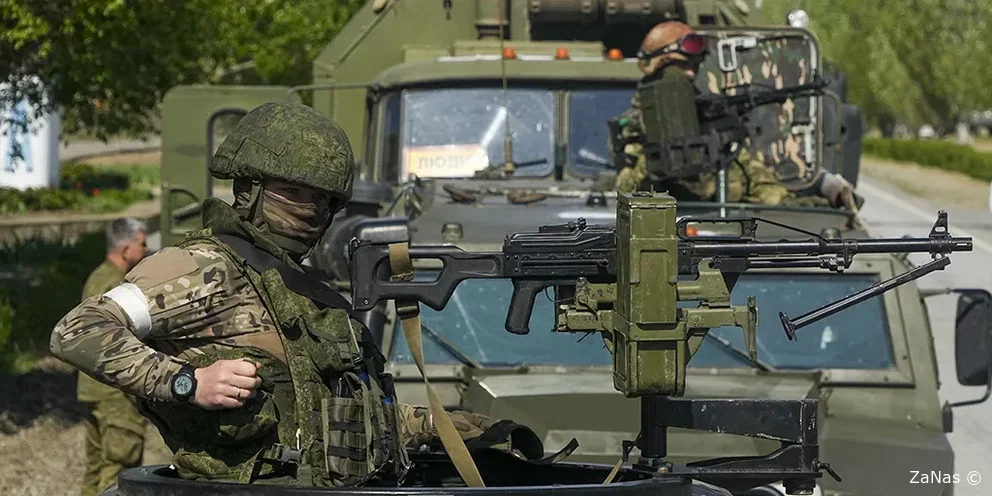 Российские военные колонны в направлении Северска видео