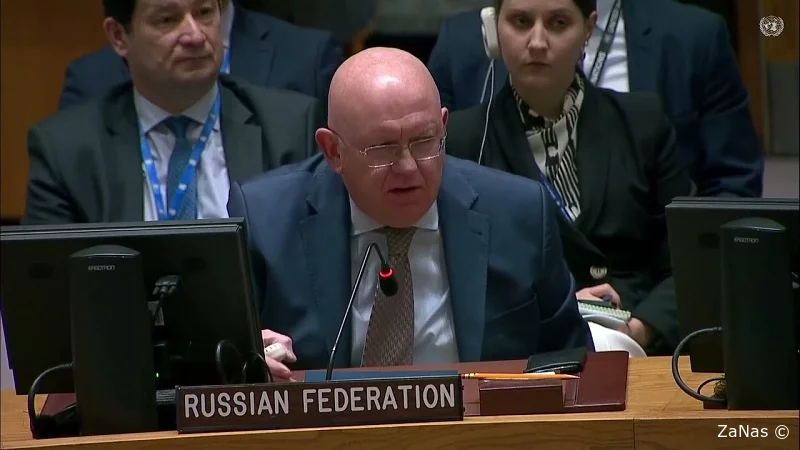 Постпред России при ООН Василий Небензя выступил на заседании Совета Безопасности ООН