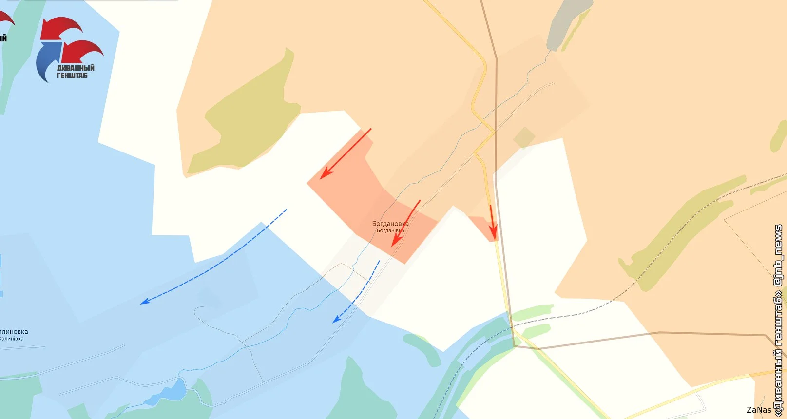 Артемовское направление. Карта боевых действий на 25.12.2023