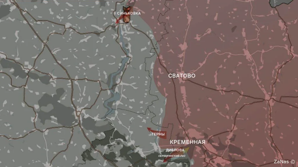 Луганское направление. Карта боевых действий на 07.01.2024